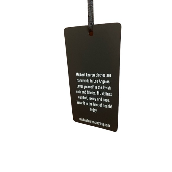 Michael Lauren Full Zip Long Sleeve Dress in Black Size Small NWT - Picture 4 of 5